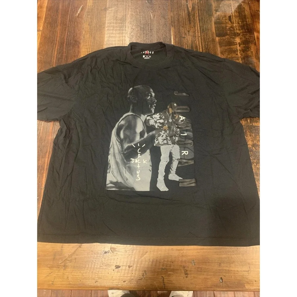 Jordan x Travis Scott Cactus Jack Graphic T-Shirt Black XXL CJ9920-010